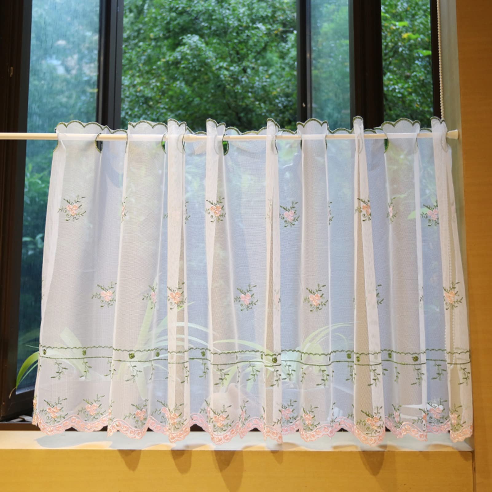 Amazon｜カーテン カフェカーテン 遮光カーテン キッチンネット